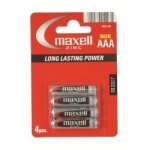 Pile saline r03 carbone zinc 1. 50v x4 maxell
