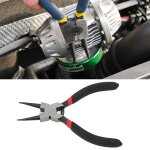 Pince  circlips droite interne, en acier au carbone, pour anneau  pression en caoutchouc, avec poigne ...