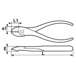 Pince coupante diagonale isolee 185 mm sam - 232 - 18ti