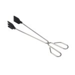 Pinces de cuisine avec pelle en silicone en acier inoxydable. 35cm