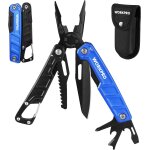 Pince multifonction en acier inoxydable 11 en 1 workpro avec mousqueton, couteau multifonction avec etui ...