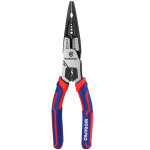 Pince multifonctionnelle a bec long en cr - v - maintenir, denuder, couper, sertir, serrer, enroulement ...