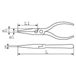 Pinces t�l�phone coupantes bi - mati�re - becs 51 mm - 237. 16 g sam outillage