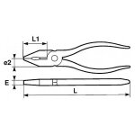 Pinces universelles polies vernis - 204 - 16p sam outillage