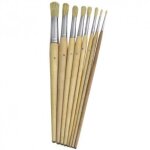 Pinceau brico rond poils blancs n� 3