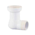 Pipe coude porcelaine d75 pour cuvette wc aspirambo - porcher - p282001