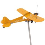 Piper j3 cub girouette d'avion 3d en métal, indicateur de direction du vent sur le toit extérieur, décoration ... Piper j3 cub girouette d'avion 3d en métal, indicateur de direction du vent sur le toit extérieur, décoration ...
