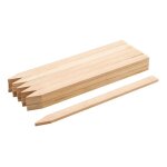 Piquets de cl�ture jardin en bois - duoku - lot de 25 - poteaux bois a pointe 12, 7 x 38, 1 x 609, 6 ...