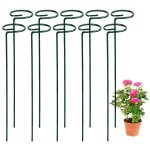 Piquets pour plantes de jardin, support pour plantes à tige unique en métal, support pour fleurs de jardin ... Piquets pour plantes de jardin, support pour plantes à tige unique en métal, support pour fleurs de jardin ...
