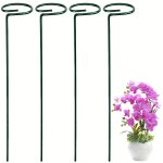 Piquets pour plantes de jardin, support pour plantes  tige unique en mtal, support pour fleurs de jardin ...