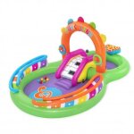 Double piscine pour enfants avec slide balls et mini jeux 295x190 cm