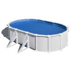 Piscine acier blanc atlantis ovale 5, 00 x 3, 00 x 1, 32 m - gr�