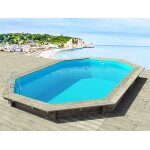 Piscine bois   brazilia 144   5. 86 x 3. 86 x 1. 44 m