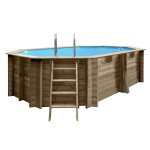 Piscine bois grenade 2 4, 36 x 3, 36 x 1, 17 m - gr�