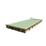 Piscine bois lina 11, 00 x 5, 00 x 1, 40 m - liner beige - ubbink