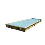 Piscine bois lina 11, 00 x 5, 00 x 1, 40 m - liner bleu - ubbink