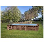 Piscine bois mango 6, 18 x 3, 20 x 1, 33 m - gr