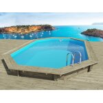 Piscine bois   miami 145   - 4. 86 x 3. 36 x 1. 45 m