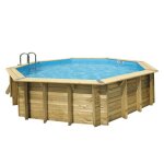Piscine bois océa 5, 80 x 1, 30 m - liner bleu Piscine bois océa 5, 80 x 1, 30 m - liner bleu
