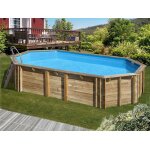 Piscine bois orange 7, 55 x 4, 56 x 1, 46 m - gr