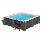 Piscine composite avant - garde carr�e 3, 15 x 3, 15 x 0, 96 m - gr�