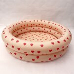 Piscine gonflable pour enfants, rtro ray dinosaure rond, coussin d'air flottant, bassin de bain pour ...