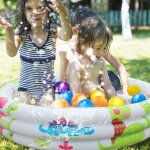 Piscine gonflable d't en pvc pour bb, baignoire portable douce et amusante pour jeu d'eau