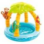 Piscine gonflable en forme de tortue pour enfant de 1  3 ans, jeu d'eau d'extrieur amusant avec parasol ...
