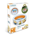 Piscine gonflable les minions 3 boudins 1 m de diam�tre - bleu - enfant - mixte