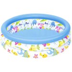 Piscine gonflable ocean life fant pool, pataugeoire bleue, 1, 02 x 23 cm -