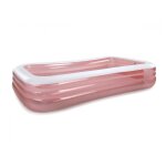Piscine gonflable rectangulaire givre rose - intex
