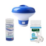 Piscine jacuzzi nettoyage tablette chlore distributeur chimique bandelettes de test nettoyage piscine ... Piscine jacuzzi nettoyage tablette chlore distributeur chimique bandelettes de test nettoyage piscine ...