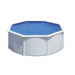 Piscine ronde acier Ø3, 70m x h: 1, 32m - filtration � sable