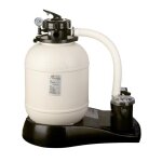 Piscine ronde acier Ø5, 70m x h: 1, 32m - imitation bois - filtration � sable