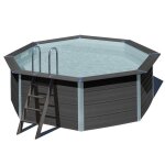 Piscine ronde composite Ø4, 10m x h: 1, 24m - filtration � sable