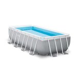 Piscine tubulaire prism frame rectangulaire 4, 88 x 2, 44 x 1, 07 m - intex
