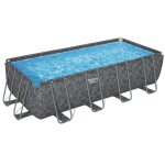 Piscine tubulaire rectangulaire bestway apx 365 5, 49 x 2, 74 x 1, 32 m + filtration + accessoires