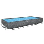 Piscine tubulaire rectangulaire bestway apx 365 9, 56 x 4, 88 x 1, 32 m + filtration + accessoires Piscine tubulaire rectangulaire bestway apx 365 9, 56 x 4, 88 x 1, 32 m + filtration + accessoires