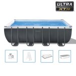 Piscine tubulaire ultra xtr frame rectangulaire 5, 49 x 2, 74 x 1, 32 m - intex
