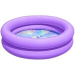 Piscinette pataugeoire gonflable ronde 2 boudins 61 x 15 cm, 2 couleurs assorties