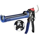 Pistolet a calfeutrer silicone workpro en metal avec 2 modes de rapport de poussee, transmission de force ...