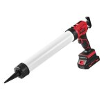 Pistolet  cartouche - vevor - 580 x 75 x 250 mm 20 v 600 ml 4 vitesses rglables, pour calfeutrer, remplir, ...