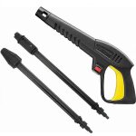 Pistolet � eau haute pression avec lance � jet variable et lance rotative, compatible avec les nettoyeurs ...