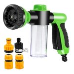 Pistolet  eau  lance  mousse automatique portable, haute pression, buse  3 niveaux, lave - auto  ...