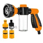 Pistolet  eau  lance  mousse automatique portable, haute pression, buse  3 niveaux, lave - auto  ...