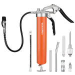 Pistolet a graisse 6000psi valuemax, pompe a graisse manuelle avec tuyau flexible 24 / 45cm, pistolet ...