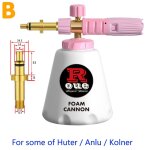 Pistolet à mousse à neige pour nettoyeur haute pression, buse réglable en laiton, raccord mâle de 1 / ... Pistolet à mousse à neige pour nettoyeur haute pression, buse réglable en laiton, raccord mâle de 1 / ...
