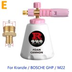 Pistolet  mousse  neige pour nettoyeur haute pression, buse rglable en laiton, raccord mle de 1 / ...