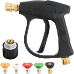 Pistolet nettoyeur haute pression 4000 psi, pistolet de lavage haute pression avec 5 embouts de buse ...
