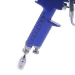 Pistolet  peinture pneumatique, pot transparent, revtement de voiture, meubles, finition, pulvrisateur ...